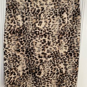 Zac & Rachel Cheetah Animal Print skirt Brown, black and off white L. Fall 2024